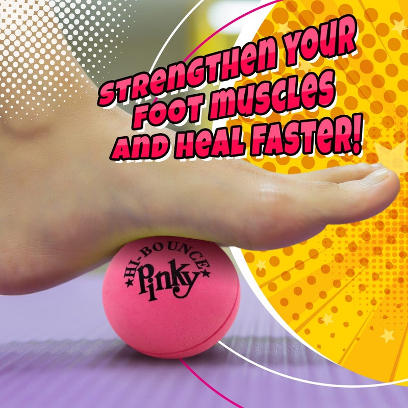 JA-RU Super Bounce Pinky Ball (1 Bouncy Ball) Outdoor Games & Indoor Playground Kids Toys. Massage Therapy Stress Balls. Sports Party Favors & Carnival Prizes in Bulk. 976-1p - Image 5