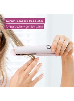 Beurer HS20 Cordless Rechargeable Hair Straightener, USB Charging Cable, 3 Fast-Heating Temperature Settings, Heat-Resistant Cover, Ideal For Travelling  - Image 4