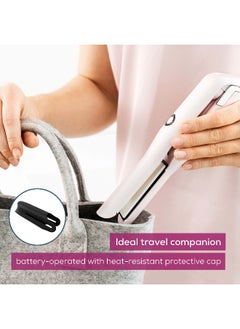 Beurer HS20 Cordless Rechargeable Hair Straightener, USB Charging Cable, 3 Fast-Heating Temperature Settings, Heat-Resistant Cover, Ideal For Travelling  - Image 5