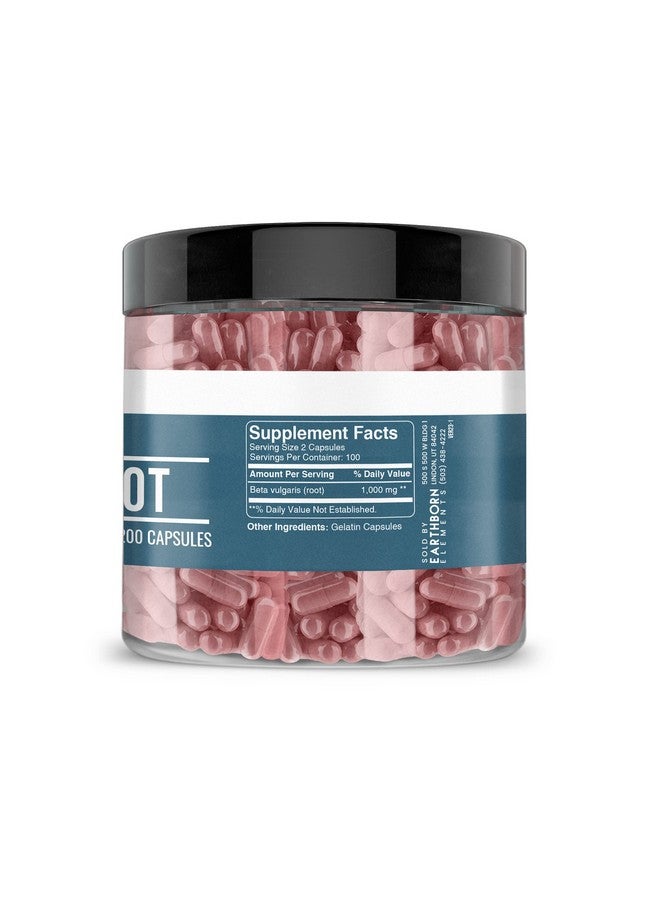 Earthborn Elements Beet Root 200 Capsules, Pure & Undiluted, No Additives - Image 3