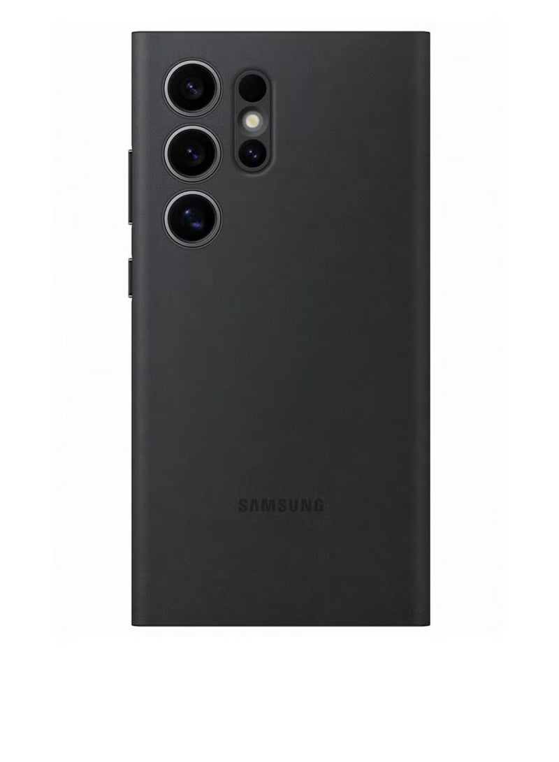 حافظة محفظة ذكية لهاتف Galaxy S24 Ultra باللون الأسود - Image 1
