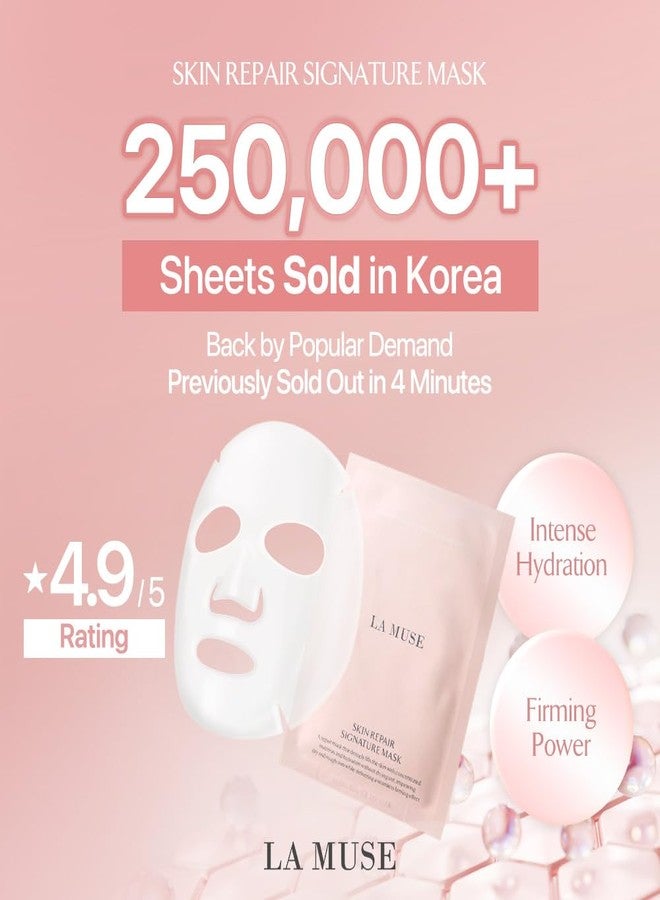 LA MUSE Biocellulose Signature Face Mask(5ea | Deep Hydrating, Tightening & Firming Care for Skin Repair | Rejuvenating & Moisturizing | Cooling & Soothing Sensitive Skin | Face Mask Korean Skin Care - Image 2