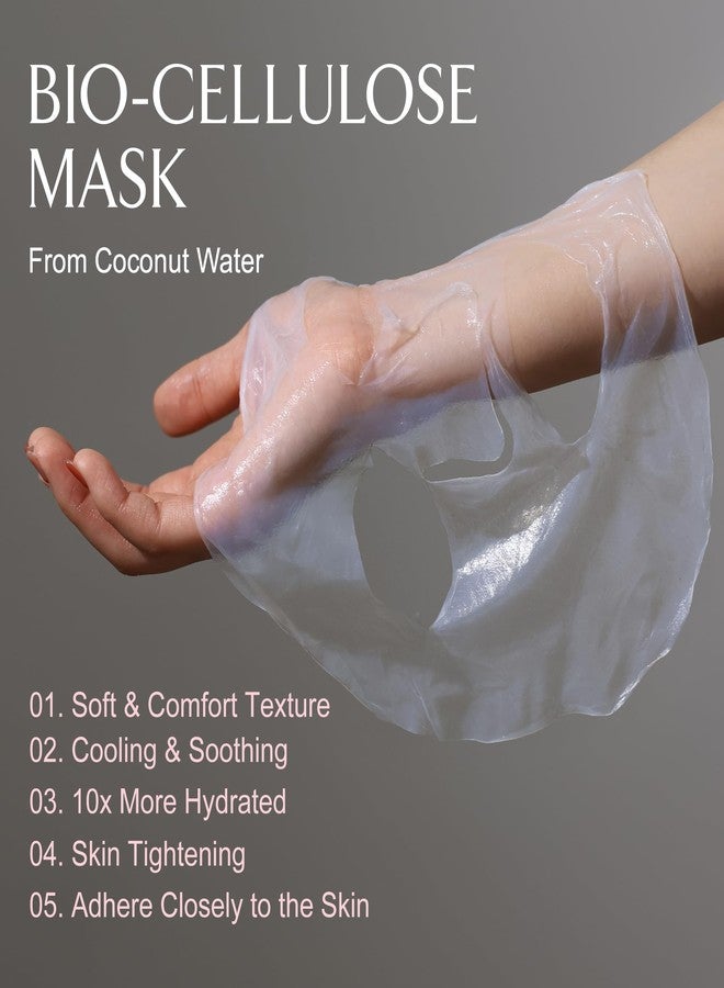 LA MUSE Biocellulose Signature Face Mask(5ea | Deep Hydrating, Tightening & Firming Care for Skin Repair | Rejuvenating & Moisturizing | Cooling & Soothing Sensitive Skin | Face Mask Korean Skin Care - Image 3