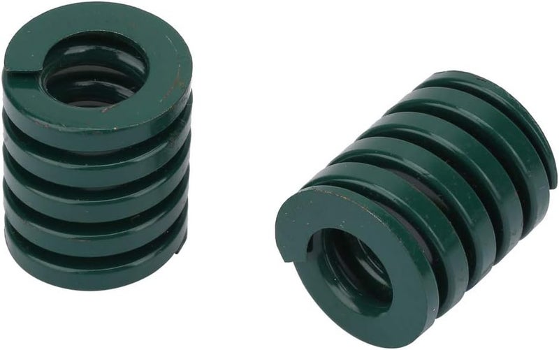 Walfront 2pcs Industrial Die Springs Heavy Duty Green Compression Springs OD 25mm ID 12.5mm for Machinery Equipment (TH25*30mm) - Image 4