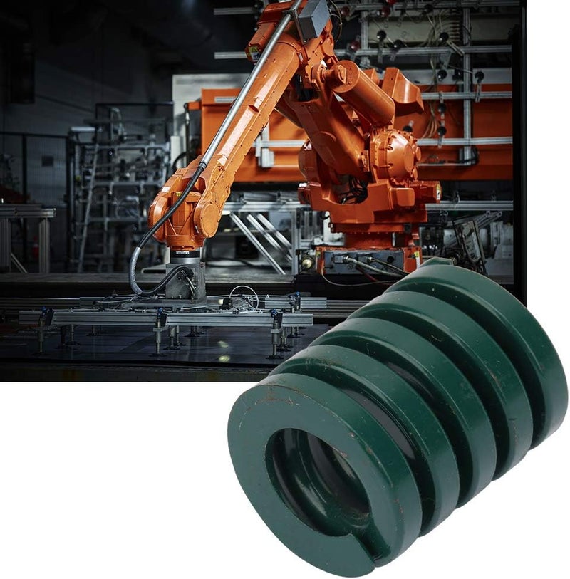 Walfront 2pcs Industrial Die Springs Heavy Duty Green Compression Springs OD 25mm ID 12.5mm for Machinery Equipment (TH25*30mm) - Image 2