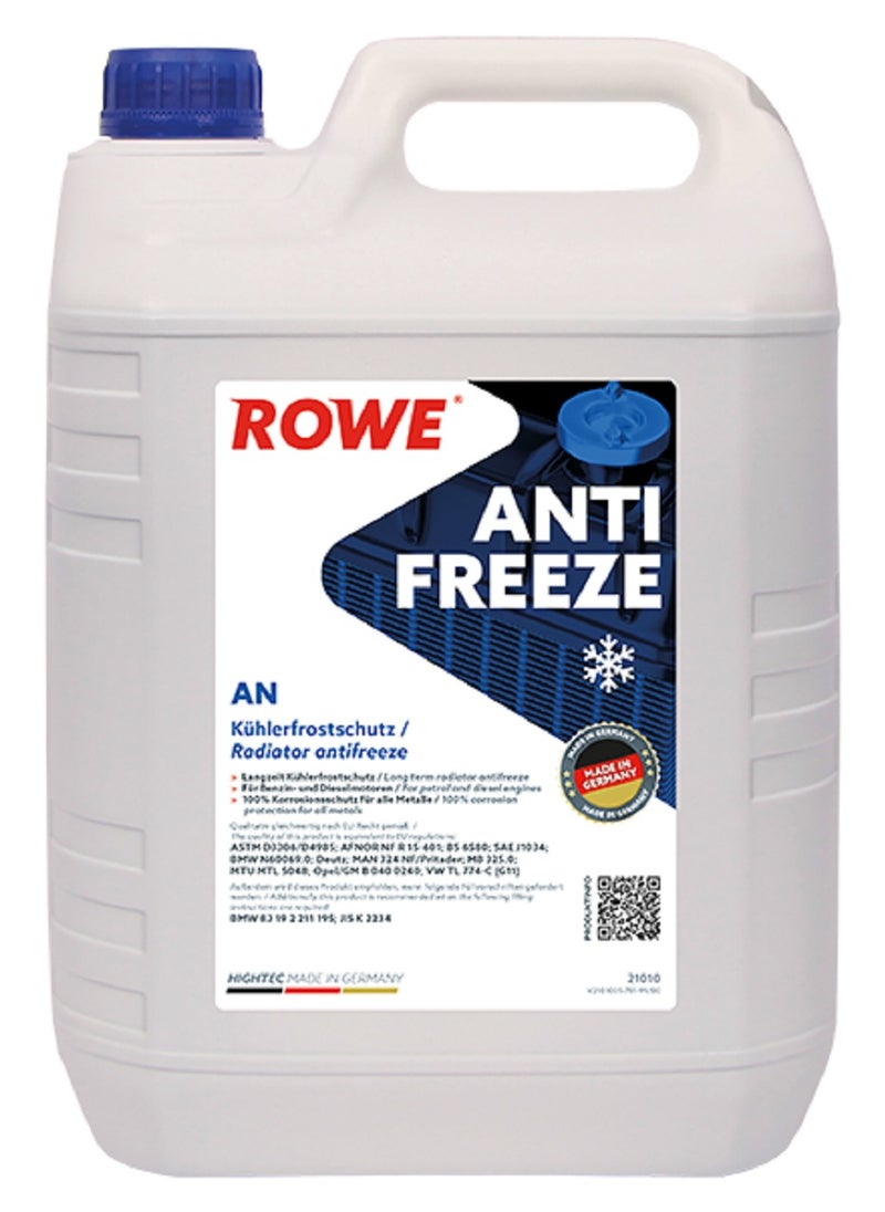 ROWE - HIGHTEC ANTIFREEZE AN -5 Ltr. Blue- Concentrated for Radiator Fluid (Germany) - Image 1