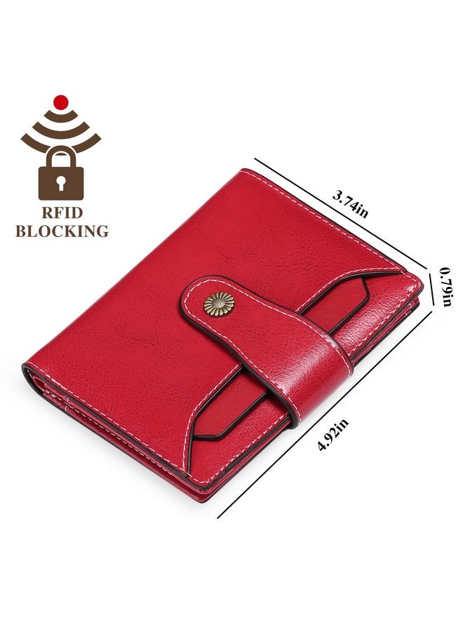 Women'S Genuine Leather Rfid Protected Wallet Bright Red 4.92 X 3.74 X 0.98 In - pzsku/ZD8D0B6576FDC3D6554D1Z/45/_/1718614247/5c0904e4-89c1-45f3-9071-dc013a11cd41