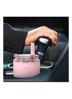 GREEN LION Vacuum Travel Mug Lite 280 ML / Stainless Steel Material / Keep 6hrs Hot / 280ml Capacity / Cup Holder Friendly / Food Grade Silicone Straw / Keep 12hrs Cold - Pink  - Image 3