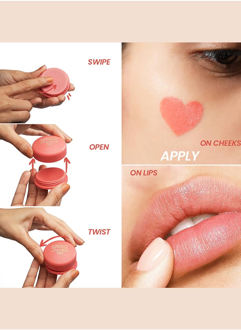 Insight - Lip and Cheek Tint | Strawberry Summer | Enriched With Vitamin E | Matte|Multipurpose|Lightweight Formula |100% Paraben Free| Long Lasting, B07-05 - Image 1