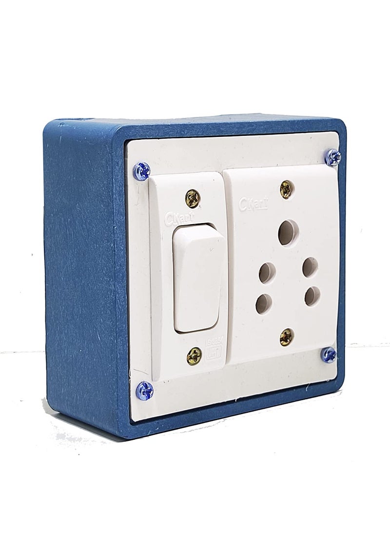 DNP DnP Portable PVCPlastic Switch Board Electric Spy Guard Extension Board 1- Switch ,1- Plug ,2meter Wire with 1 Atteched 3 Pin Power Plug  - Image 3