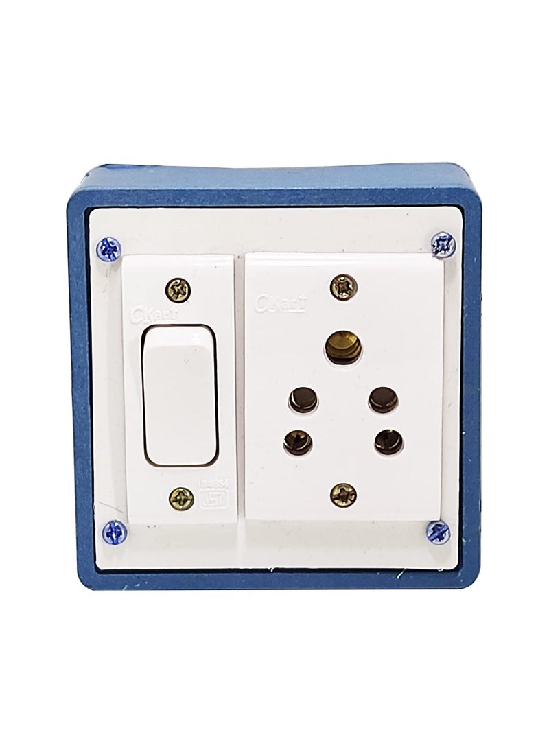 DNP DnP Portable PVCPlastic Switch Board Electric Spy Guard Extension Board 1- Switch ,1- Plug ,2meter Wire with 1 Atteched 3 Pin Power Plug  - Image 2