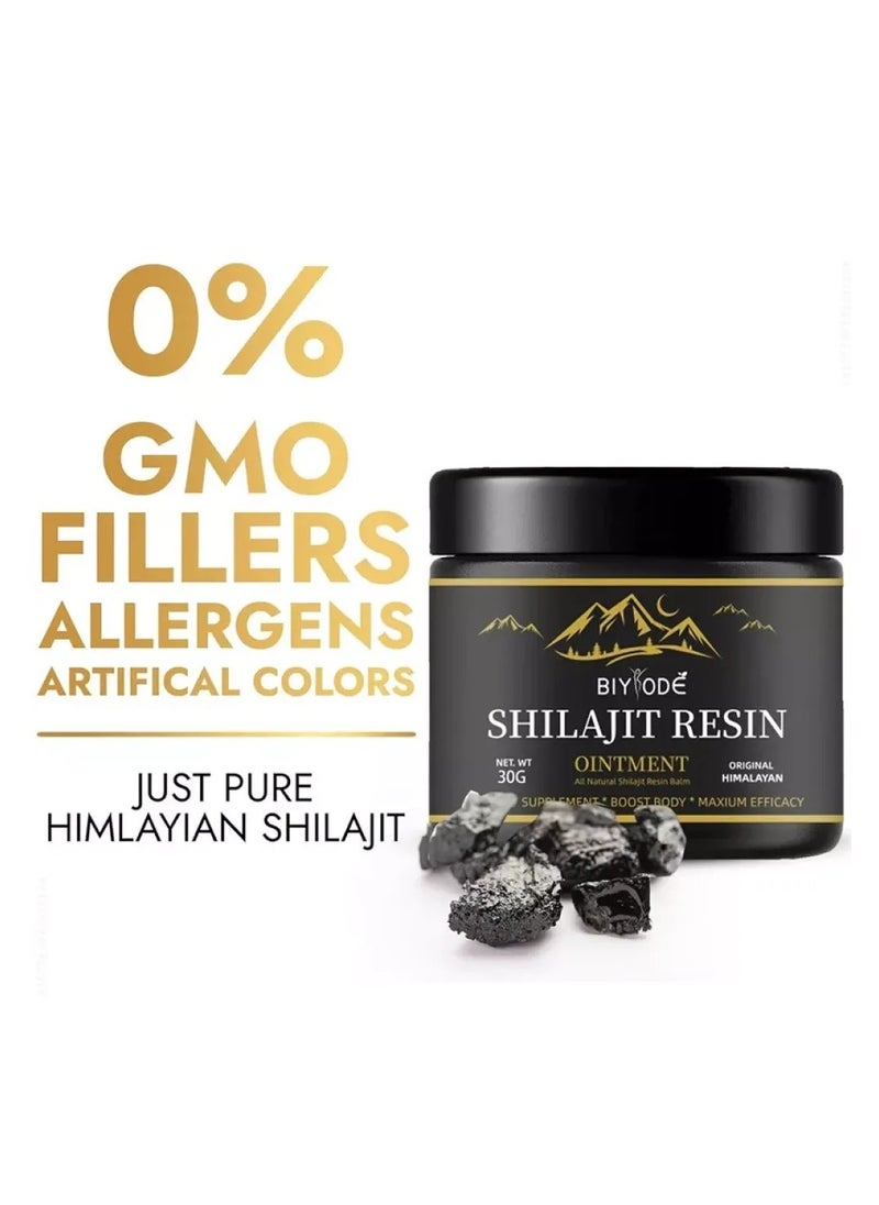 BIYODE Organic Himalayan Shilajit Resin for Men andWomen - PrimalEnergy & Immune Support with 85+Trace Minerals andFulvic Acid  - Image 1