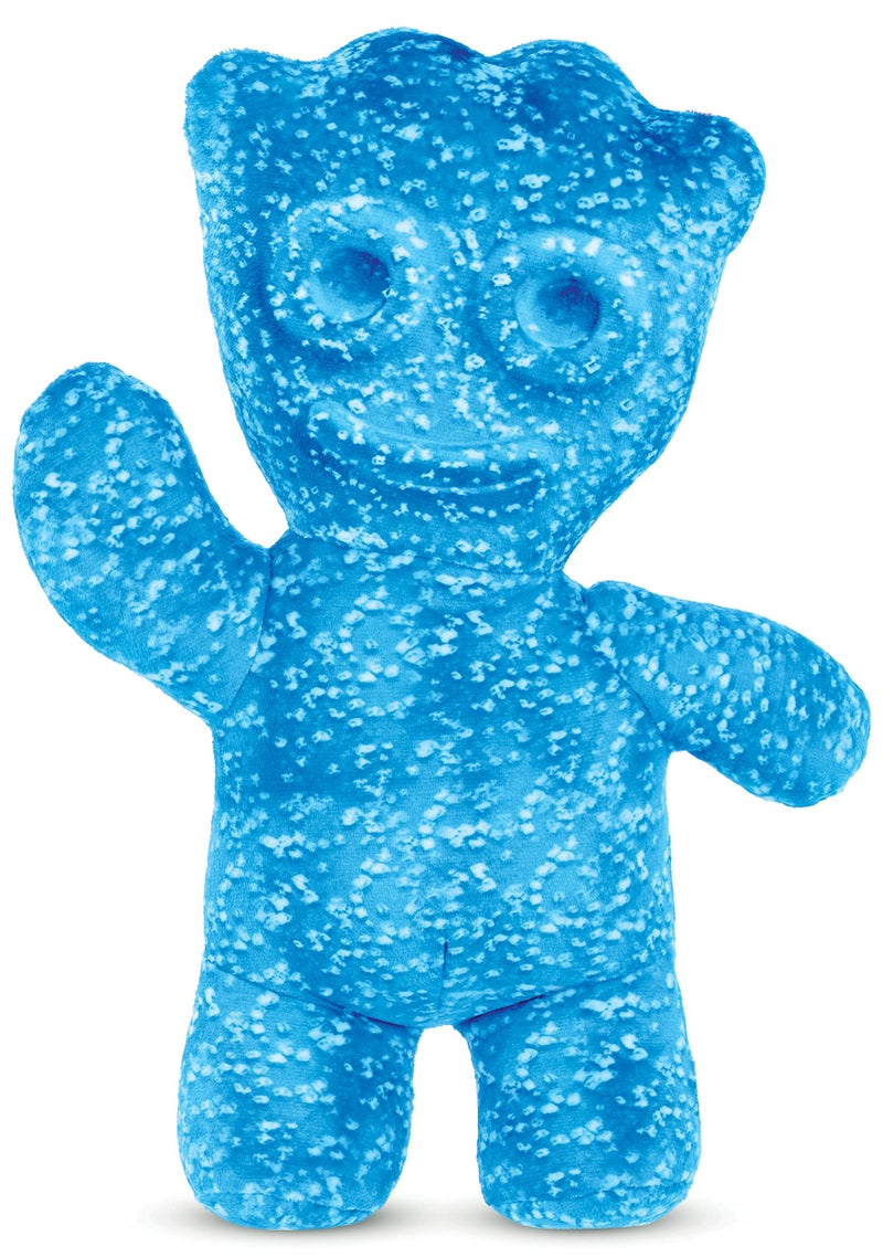 iscream Sour Patch Kids Embossed 1675 x 12 Candy Character Shaped Pillow Blue