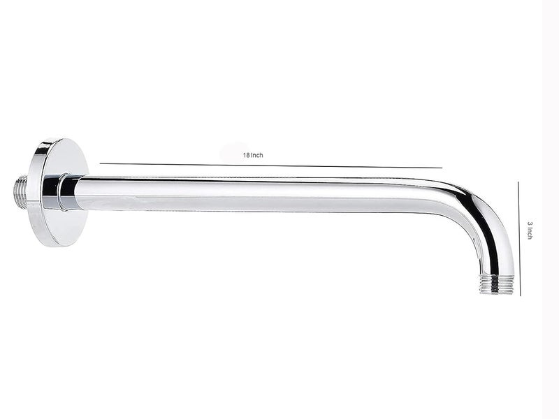 Aquieen Aquieen Premium Brass Heavy Shower Arm for Overhead Shower Round 21 - Image 4