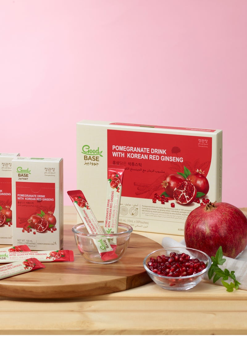 تشونغ كوان جانغ جينسنغ أحمر كوري ١٠٠٪ بنكهة الرمان الغنية | يعزز صحة القلب ويعزز المناعة | يساعد على مكافحة الشيخوخة، غني بمضادات الأكسدة | ٣ علب | ١٠ أكياس في العلبة - Image 5