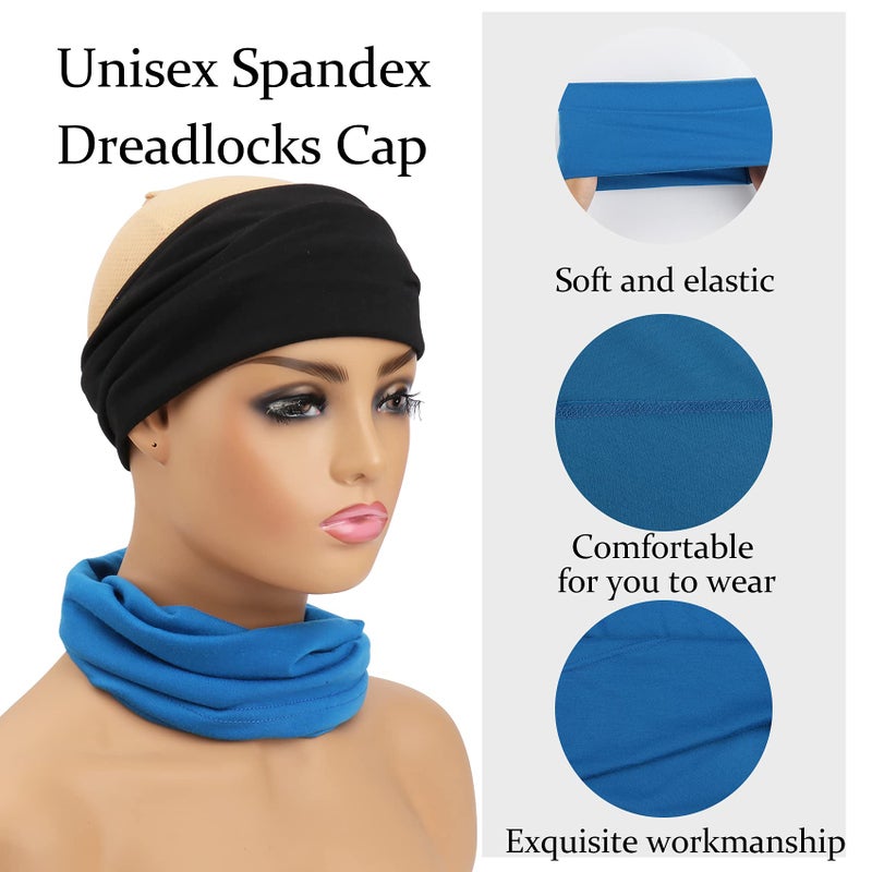 Messen 6 Packs Spandex Dreadlocks Tube Unisex Stretch Dreadlocks Band Open End Elastic Hair Cover - Image 4