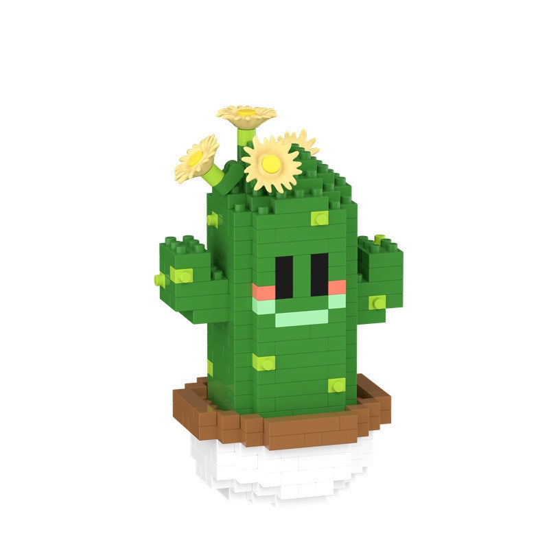 Cactus Building Blocks Set, Compatible with Lego, Desktop Decoration Toy - Image 5