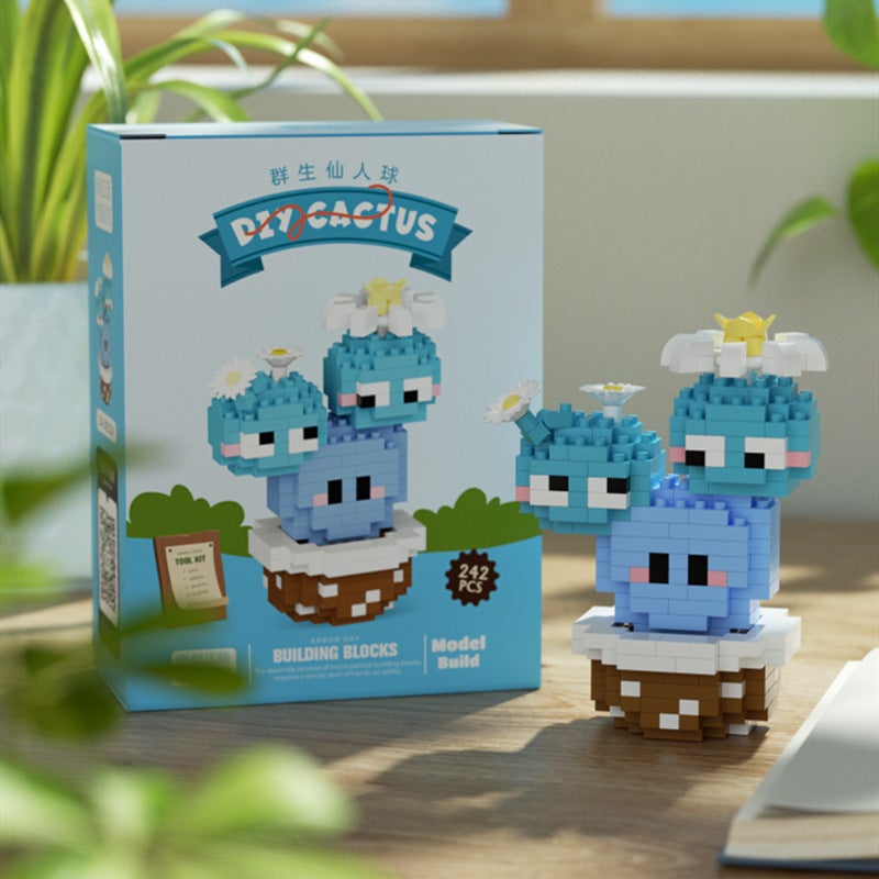 Cactus Building Blocks Set, Compatible with Lego, Desktop Decoration Toy - Image 4