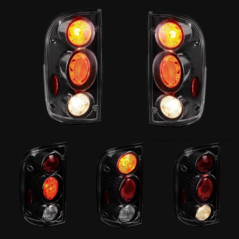 Winjet WJ20-0046-04 Altezza Tail Lights (Pair) - Black/Clear for Toyota Tacoma - Image 2