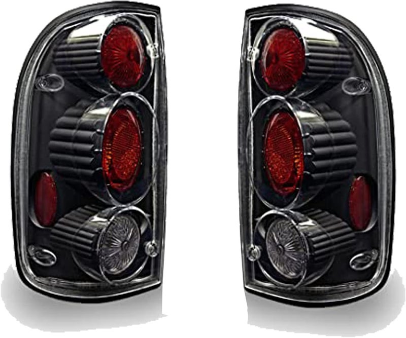 Winjet WJ20-0046-04 Altezza Tail Lights (Pair) - Black/Clear for Toyota Tacoma - Image 4