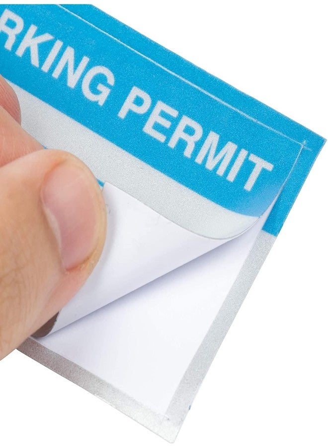 Juvale Sequentially Numbered Parking Permit Sticker (Light Blue, 2 x 3 in, 100-Pack) - Image 4