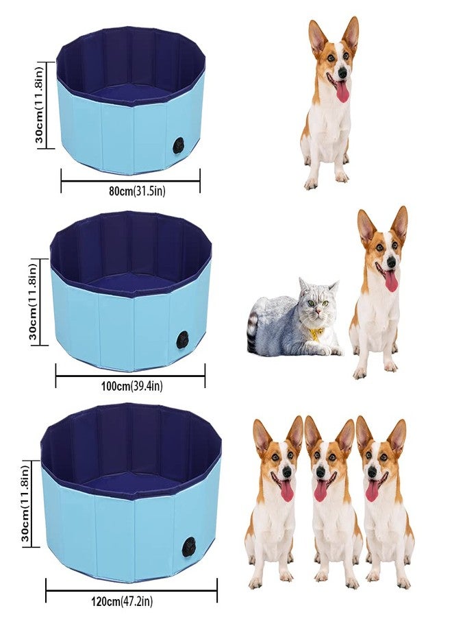 TMbsfatn Dog Pool Foldable pet Pool Dog Swimming Pool pet Swimming Pool PVC Non-Slip for All Kinds of Pets 40-12in - Image 5