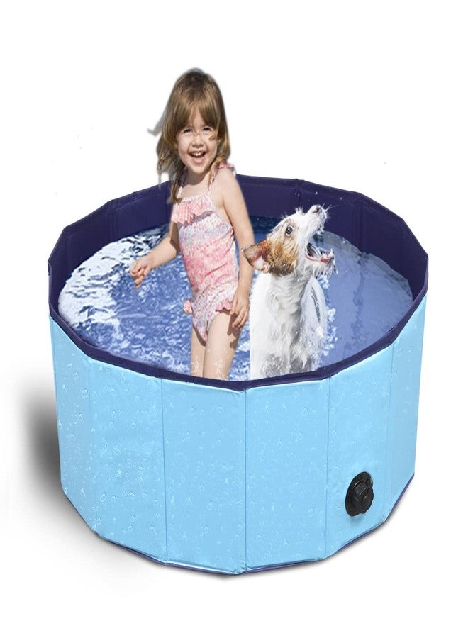 TMbsfatn Dog Pool Foldable pet Pool Dog Swimming Pool pet Swimming Pool PVC Non-Slip for All Kinds of Pets 40-12in - Image 1