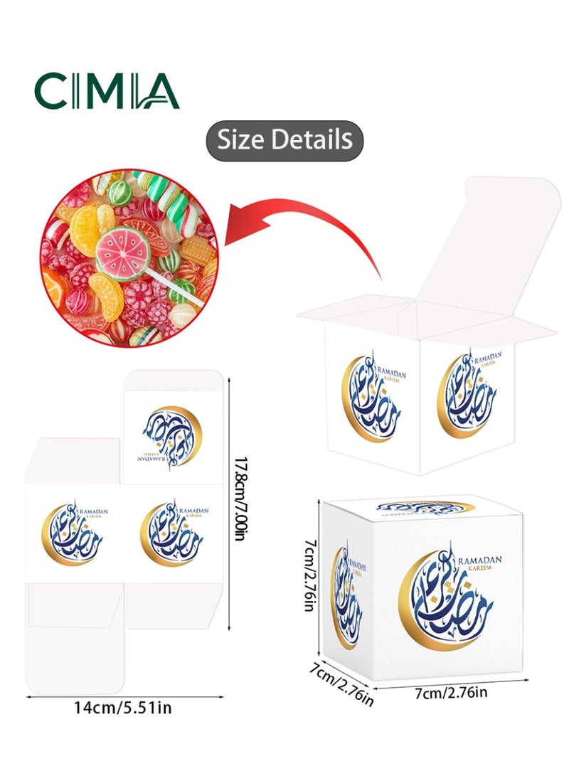 السيميا 12 حقيبة لتوزيع الحلوى / صناديق ورقية لتوزيع للأطفال، طباعة ألوان بعنصر المهرجان التقليدي - هدايا للأطفال وصناديق ورقية صديقة للبيئة للشوكولاتة/الحلوى - Image 2