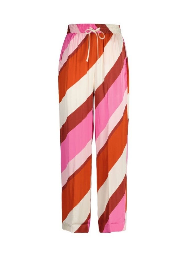 غانت بنطلون غانت مخطط مريح بخصر مطاطي - Image 1