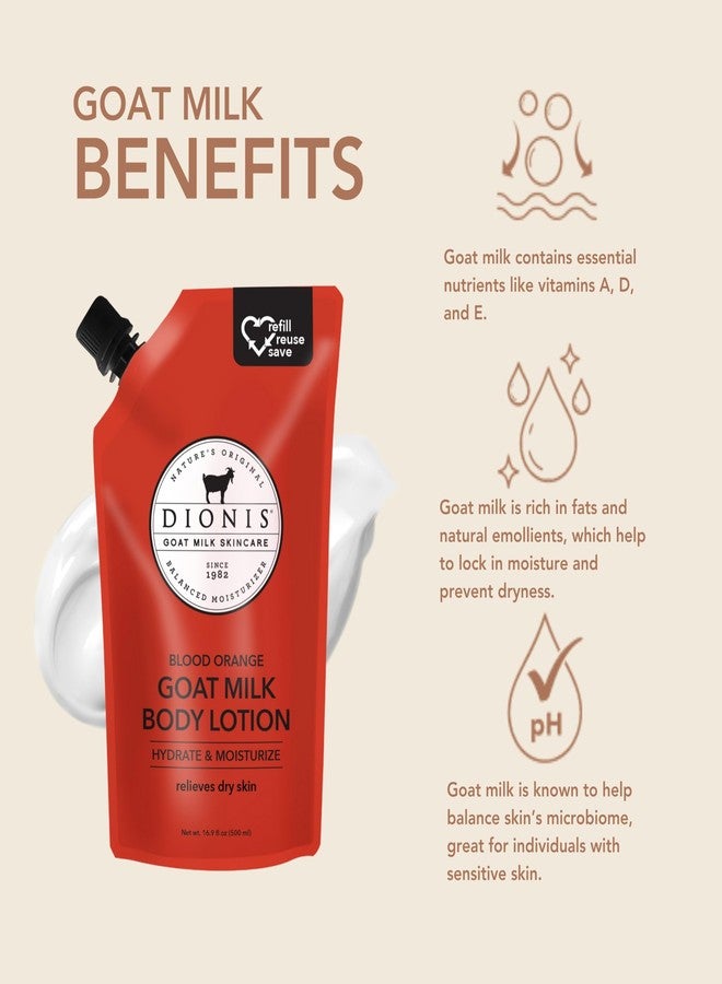 Dionis Goat Milk Blood Orange Body Lotion Refill Pouch 16.9 oz (Pack of 1) - Image 2