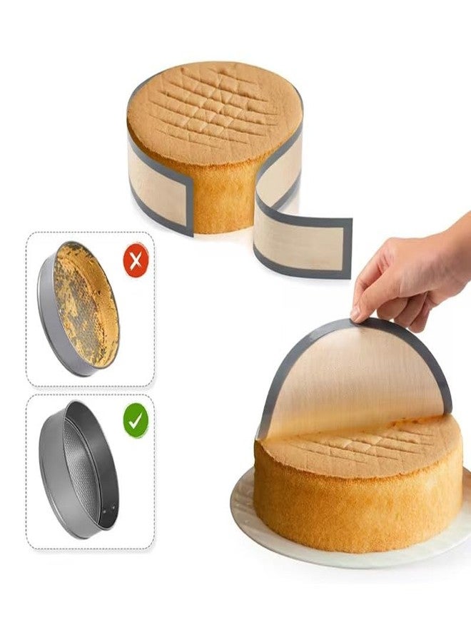 RUNZI 2 Pack Silicone Baking Mat for Springform Pan 9 inch, Prevent Cake from Sticking to Bottom and Side, Cheesecake Pans Protector Mat,Easy Clean & Non Sick - Image 4