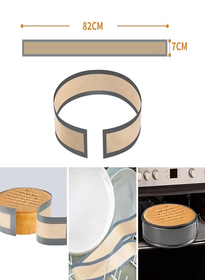 RUNZI 2 Pack Silicone Baking Mat for Springform Pan 9 inch, Prevent Cake from Sticking to Bottom and Side, Cheesecake Pans Protector Mat,Easy Clean & Non Sick - Image 2
