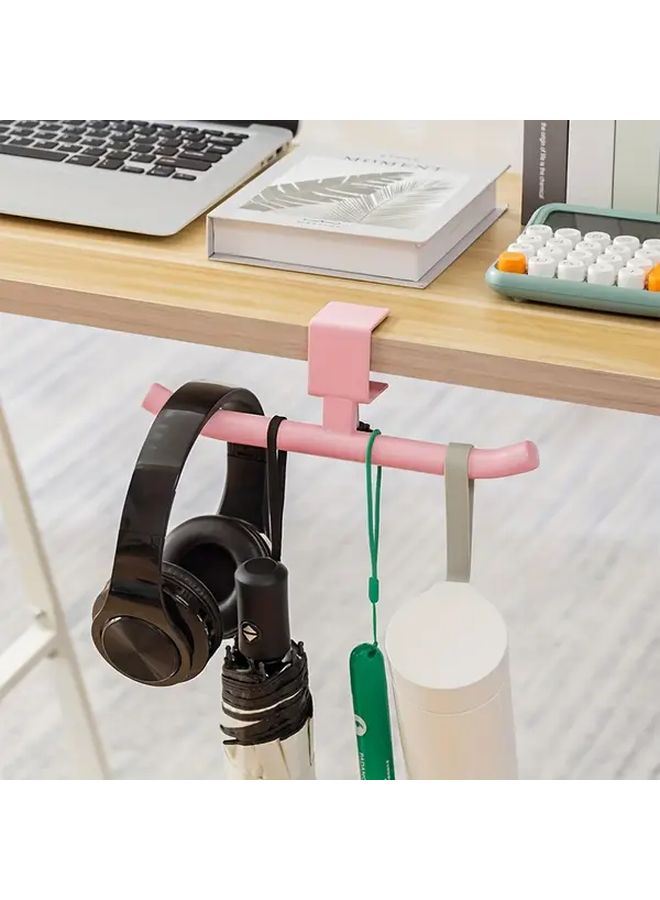 Blue Adjustable Backpack Hook For Desk Side Wall Mounted Storage Rack - Image 3
