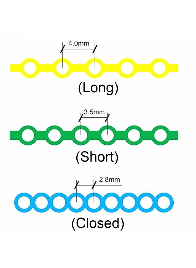 Angzhili 10 Pcs Dental Orthodontic Elastic Chain Power Chains For Brace,15Ft/Roll (Closed, Multi-Colors) - Image 5
