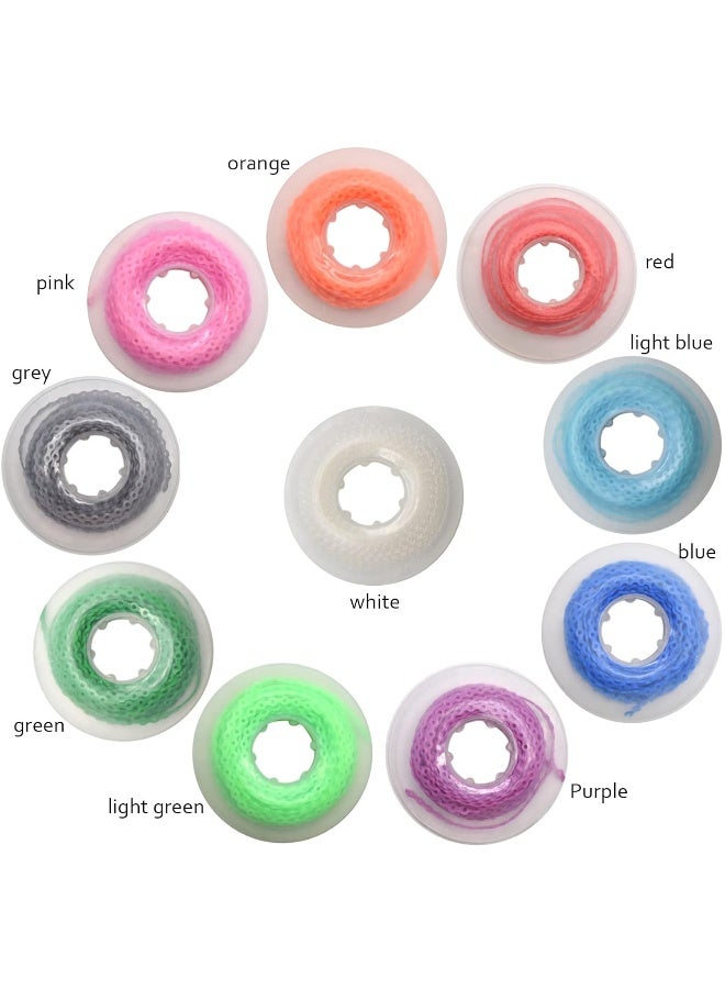 Angzhili 10 Pcs Dental Orthodontic Elastic Chain Power Chains For Brace,15Ft/Roll (Closed, Multi-Colors) - Image 2