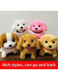 Generic Plush Electric Puppy Children's Toy Simulation Husky Dog Can Walk And Call Voice Baby Boys And Girls Ann-Color:Motor Xiaofenfen ♢-Specifications:+♢  - Image 5