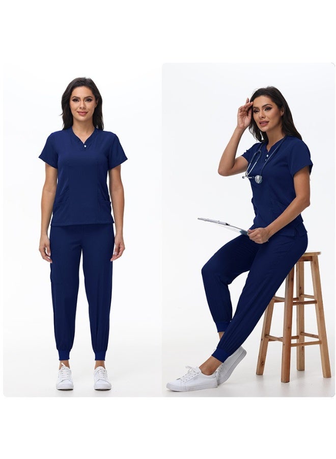 NIBEMINENT Beauty Salon Overalls Dental Nursing  Set Surgical Workwear Hospital Nurse Suit Women Medical Uniform - Image 2