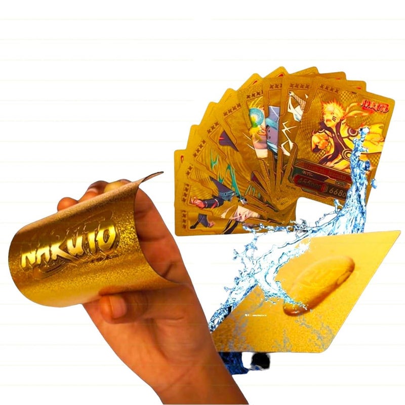 FowWelt Ultimate Ninja Cards – 55PCS Naruto Anime Collectible Set | Glossy Premium Trading Cards Featuring Iconic Characters | Gift-Ready Pack for Boys, Girls & Otaku Fans (Naruto Gold) - Image 4