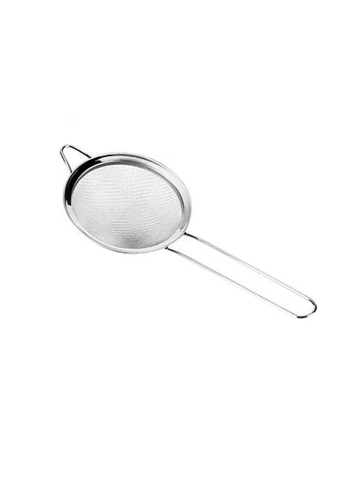 SAKOON Premium Stainless Steel Fine Mesh Strainer 12cm | Super Wire Mesh Sieve for Kitchen | Flour Sifter, Tea Strainer, Rice & Juice Pulp Strainer for Cooking & Baking - Image 1