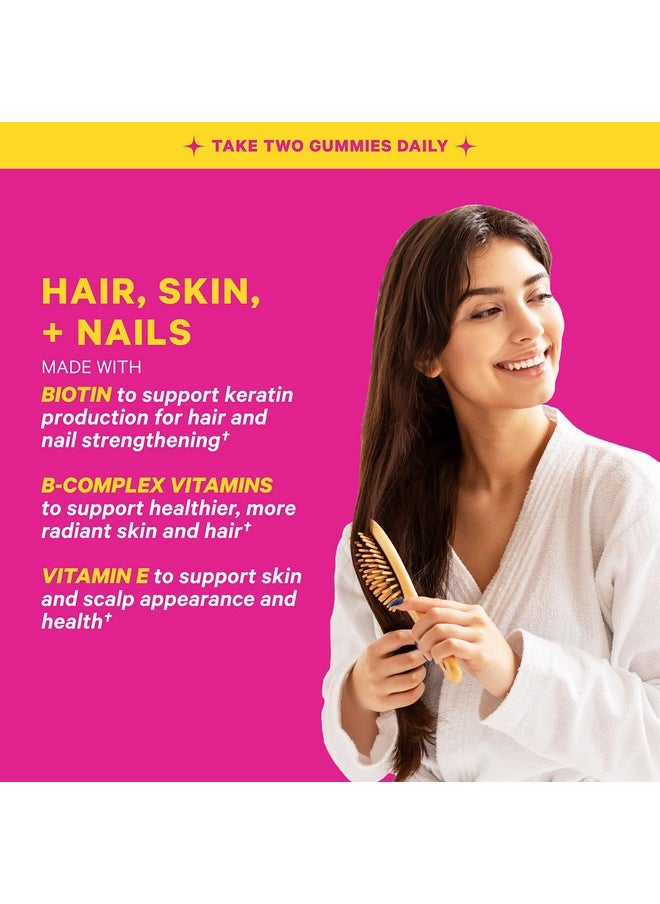 Pink Stork - Total Glow Gummies: Biotin Vitamins For Hair Skin And Nails Added Vitamin A Vitamin E Folate B6 & B12 Hair Growth Radiant Skin & Nail Strengthening Womenowned 60 Biotin Gummies - Image 1
