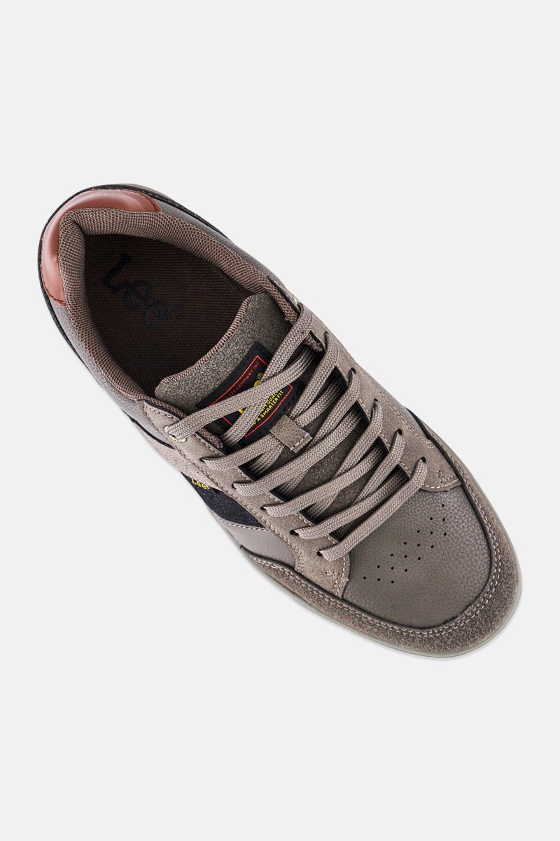 LEE Men Dean Lace Up Casual Shoes, Dark Grey - Image 4