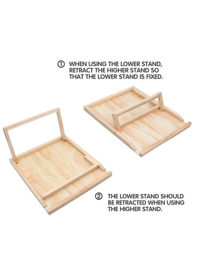 Becko US Puzzle Board with 2 Angle Adjustable Bracket/Stand, Wooden Puzzle Table with Premium Smooth Flannel Surface, Lightweight & Portable, Used Horizontally/Vertically for 1000 Piece Jigsaw Puzzles - Image 3