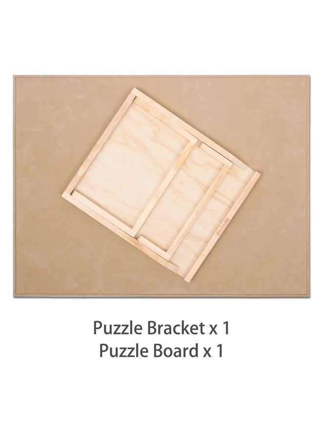 Becko US Puzzle Board with 2 Angle Adjustable Bracket/Stand, Wooden Puzzle Table with Premium Smooth Flannel Surface, Lightweight & Portable, Used Horizontally/Vertically for 1000 Piece Jigsaw Puzzles - Image 5