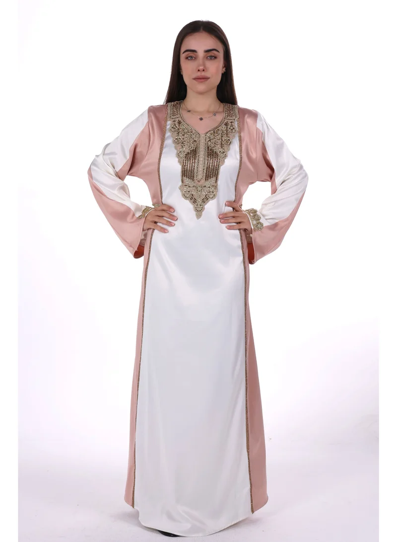 AL BENT AL SHARQIEH women satin jalabiya dress