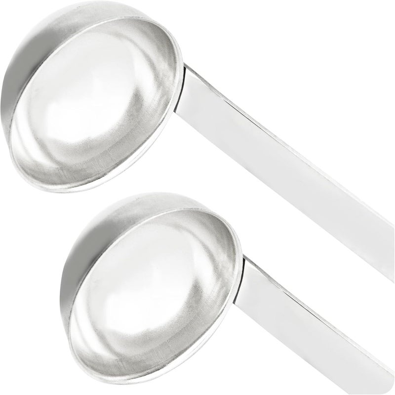 AUXBC 2Pcs 2oz Stainless Steel Soup Ladle, Long Handle Ladles with Pouring Rim for Cooking, Serving Soup, Sauce, Stew, Kitchen - Image 3