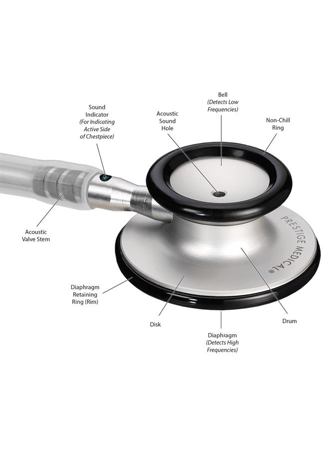 Prestige Medical Clinical Lite Stethoscope, Aqua Sea , 31 Inch (Pack of 1) - Image 2