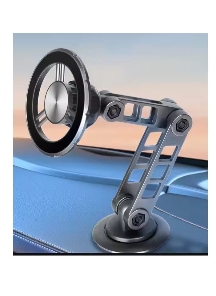 Devon 【Car Phone Stand】Aluminum magnetic car phone holder with 360-degree rotation support. 【Car Phone Holder】Suitable for car dashboard and center console. - Image 5