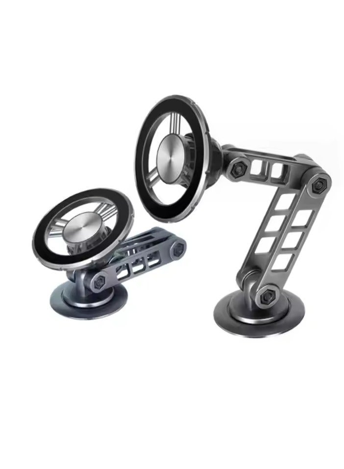 Devon 【Car Phone Stand】Aluminum magnetic car phone holder with 360-degree rotation support. 【Car Phone Holder】Suitable for car dashboard and center console. - Image 1