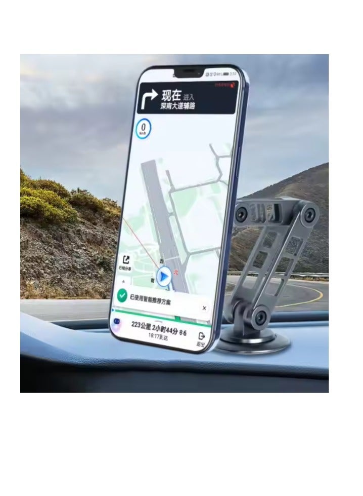 Devon 【Car Phone Stand】Aluminum magnetic car phone holder with 360-degree rotation support. 【Car Phone Holder】Suitable for car dashboard and center console. - Image 3