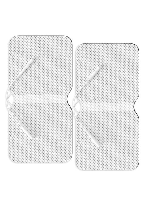 TENS Unit Replacement Pads, Extra Large Butterfly Shaped Electrode Pads Ideal for Back Pain, Reusable, Self-Adhesive, Latex-Free TENS Therapy Pads for Muscle Stimulation, 2-Pack